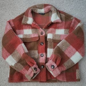 Plaid Sherpa Jacket
